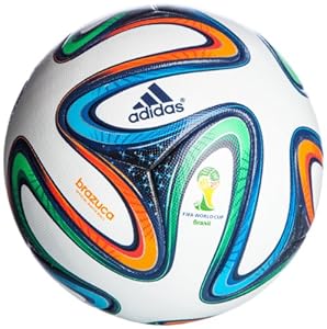 Adidas Brazuca Omb - Balón de fútbol de competición, color multicolor, talla 5