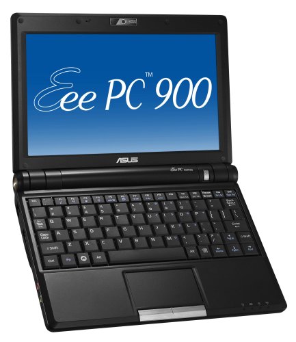 ASUS Eee PC 900 8.9-Inch Netbook (Intel Mobile Processor, 1 GB RAM, 12 GB Solid State Drive, XP Home, 4 Cell Battery) Galaxy Black