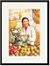 Black Framed/Matted Print 17x23, Selling the Fruits