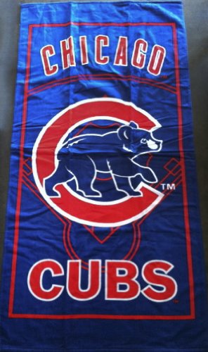 MLB Chicago Cubs - Baseball Field Diamond Beach / Bath Towel
