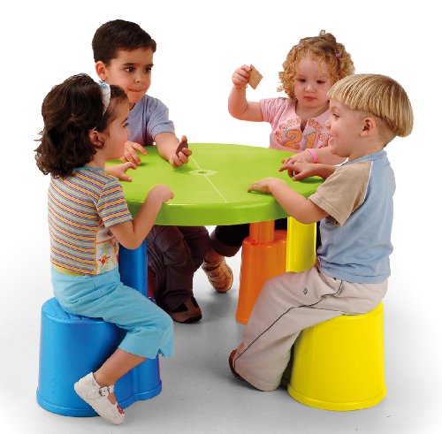 Imagen 1 de Feber outdoor Flip Flap Table - Mesa plegable con cuatro asientos (106 cm diámetro)