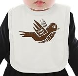 Bird ネクタイを有する有機ビブ Medium