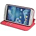 Galaxy S4 Case,by Ailun,Wallet Case,Samsung Galaxy i9500 Case,Card Holder Case,Stand Feature,Magic Book Case,Flip Cover Case[Red]