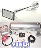 Monster “BIG RIG” Rectangle 24″ Trumpet 152db Air Horn & VIAIR 275c 150psi 2.5 Gal. Kit :- Train Horn for Trucks. Picture