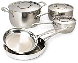  : Betty Crocker 18/10 Stainless Steel Triply 8 Piece Cookware Set