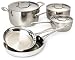 Kitchen & Housewares : Betty Crocker 18/10 Stainless Steel Triply 8 Piece Cookware Set