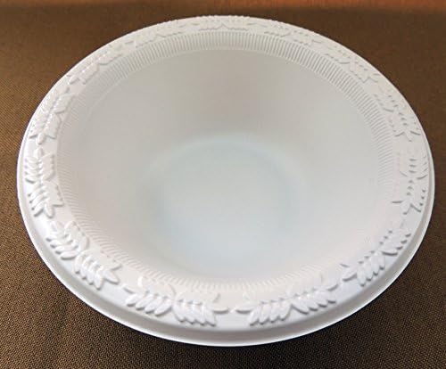 Performance Plates (TM) - 12 Ounce Bowls 50 Count - 12 Oz. Plastic Bowls - Styrene Free Microwave Safe and Completley Crack Resistant - 50 Count Per Package - White