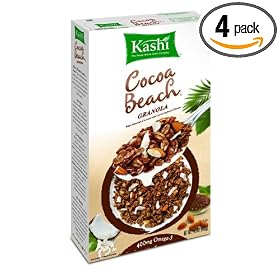 Kashi Cocoa Beach Granola Cereal, 14.3-Ounce Boxes (Pack of 4)