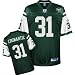 Antonio Cromartie Jersey: Reebok Green #31 New York Jets Replica Jersey - Small