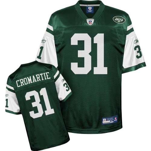 Antonio Cromartie Jersey: Reebok Green #31 New York Jets Replica Jersey - Small