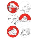 from Simons Cat Simons Cat Set of 6 Round Coasters in a Tin