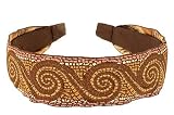 L. Erickson USA Ribbon Headband - Mosaic Brown/Chocolate