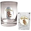 Great American Products USC Trojans Rocks Glass & Shot Glass Set