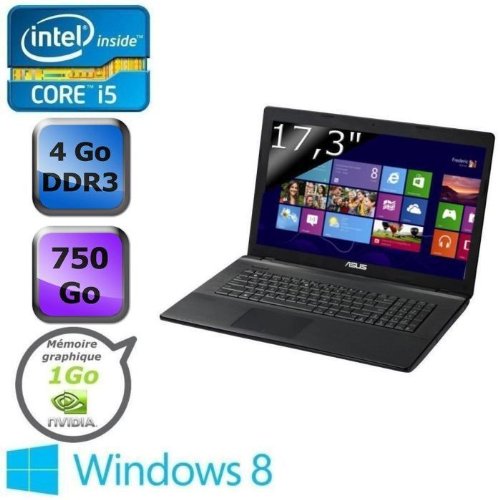Ordinateur Portable ASUSTEKX75VDTY237HNOIRINTEL CORE I3 2370M 4GO 750GO WIN8