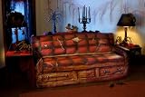 Spooky Scenes Coffin Couch Cover
