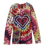 Eyeshadow Girls 7-16 Long Sleeve Sublimation Print Shirt, Scarlet,
M (10)