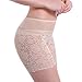 LANBAOSI Women's Rose Floral Lace High Waist Safety Leggings Underwear