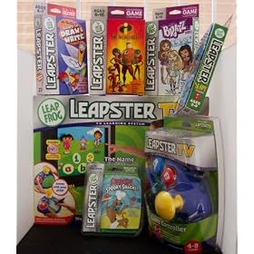 Leapster TV console Learning system Massive Bundle Extra controller & 6 Games RRP �160