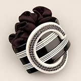 Cadeau Black - Cubitas Picabia Collection (Hand-set Swarovski Crystals - Ponytail Jewelry)