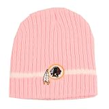 Washington Redskins Ribbed Single Stripe Uncuffed Winter Knit Beanie - Pink