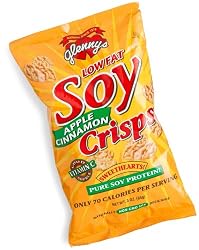 Glenny's Low Fat Soy Crisps, Apple Cinnamon, 3-Ounce Bags (Pack of 12)