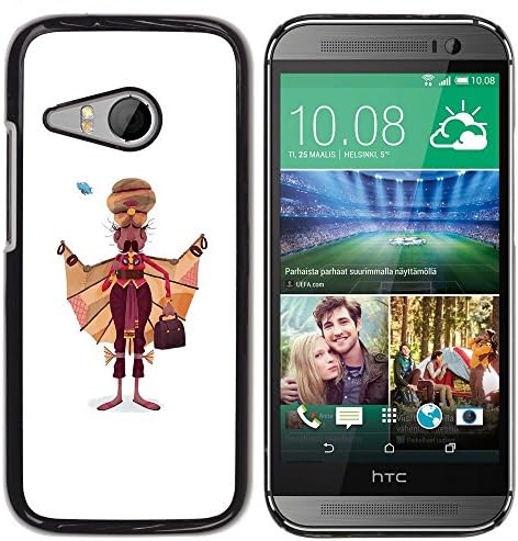 All Phone Most Case / Hard PC Metal piece Shell Slim Cover Protective Case for HTC ONE MINI 2 / M8 MINI Sikh Man Art Drawing India Sikhism Attire
