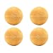 4 Yellow Textured Foosballs
