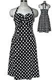 Rockabilly Pinup Retro 50's Polka Dot Halter Dress 8/S