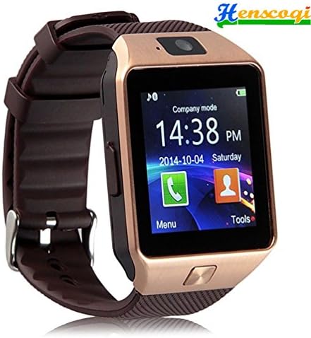 Henscoqi DZ09 Smart Watch with Bluetooth &amp; Camera for Android Phones(Gold)