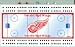 Detroit Red Wings NHL Hockey Rink Cribbage Board