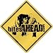 New  Newfoundland - Bites Ahead !  Crossing Dog