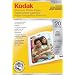 Kodak Premium Photo Paper, Gloss, 4 x 6 Inches, White, 20 Sheets (8750382)