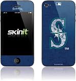 Skinit Seattle Mariners - Solid Distressed Vinyl Skin for Apple iPhone 4 / 4S