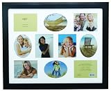Capri Solid Wood 16-inch by 20-Inch Oxford Collage Frame Matted for 10 Photos, Black