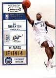 2010 11 Playoff Contenders Plates & Patches Basketball Card # 98 Al Thornton Washington Wizards In a Protective Screwdown Display Case!
