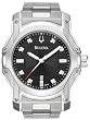Bulova #96D109 Men's Stainless Steel Diamond Index Sports Watch