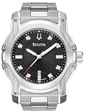 Bulova #96D109 Men's Stainless Steel Diamond Index Sports Watch