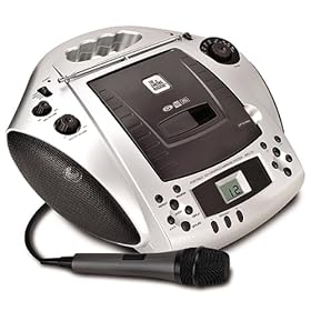 Singing Machine SMG-151 Vertical Loading Portable CDG Karaoke System (Silver)