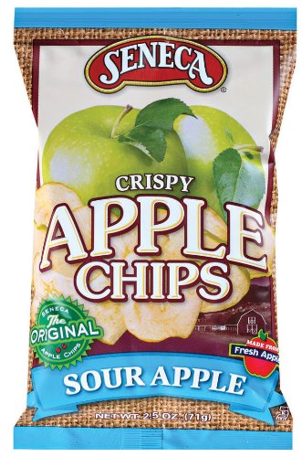 Seneca Sour Apple Apple Chips,2.5-Ounce Bags (Pack of 12)