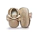 Kuner Baby Boys Girls Tassel Bow Soft Soled Crib Shoes PU Moccasins First Walkers
