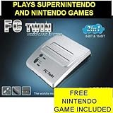 SUPER NES SYSTEM FC TWIN PLAYS NES AND SNES + 1 Free Original Nintendo Game