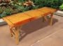 New Tiki Bamboo Bench Tropical Coffee Table Patio Bar Bench