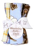 Trend Lab Set of 5 Wash Cloth, Cowboy Baby