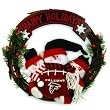 Atlanta Falcons Styro Snowman Wreath