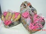 Nostalgic Valentine's Day Tins filled with Cherry Almond & Chocolate Almond biscotti
