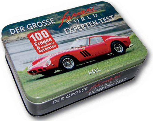 Heel Verlag GmbH Der gro&szlig;e Ferrari World Experten-Test: 100 Fragen und ausf&uuml;hrliche Antworten. Quizbox mit 50 Spielkarten.