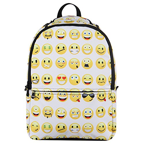 Hynes Eagle Emoji Kids Backpack (White)