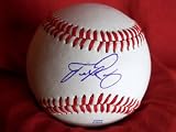 Francisco Rodriguez Autographed ROLB Baseball, Los Angeles Angels of Anaheim, Team Mexico, Proof Photo of Francisco Signing for Us.