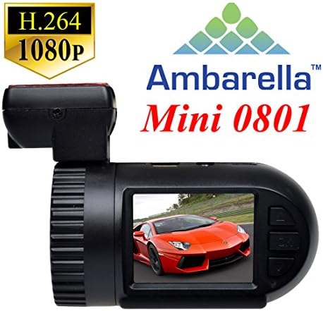 Kingmak Mini 1.5 Inch TFT Color Ambarella 0801 HD 1080P Car Dash Camera DVR Vehicle Blackbox Crash Camcorder, Motion Detection, G-Sensor, Loop Recording, GPS Logger