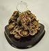 Bronze Look Feng Shui Toads Holding up Crystal Ball Figurine (Symbol of Good Fortune)